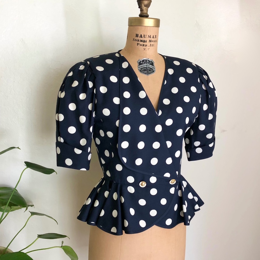Vintage Louise Féraud Puff Sleeve Jacket
